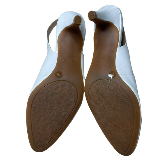 Alex Marie white pointed small heeled shoes size 7M - Picture 11 of 12